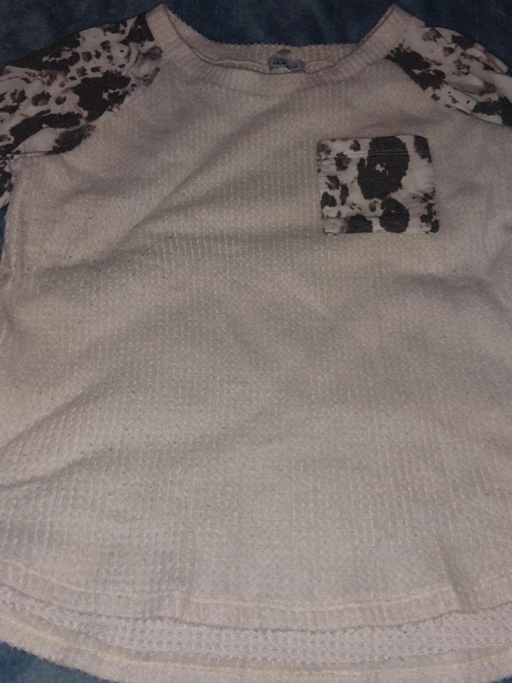 White birch Cream Crewneck Sweater